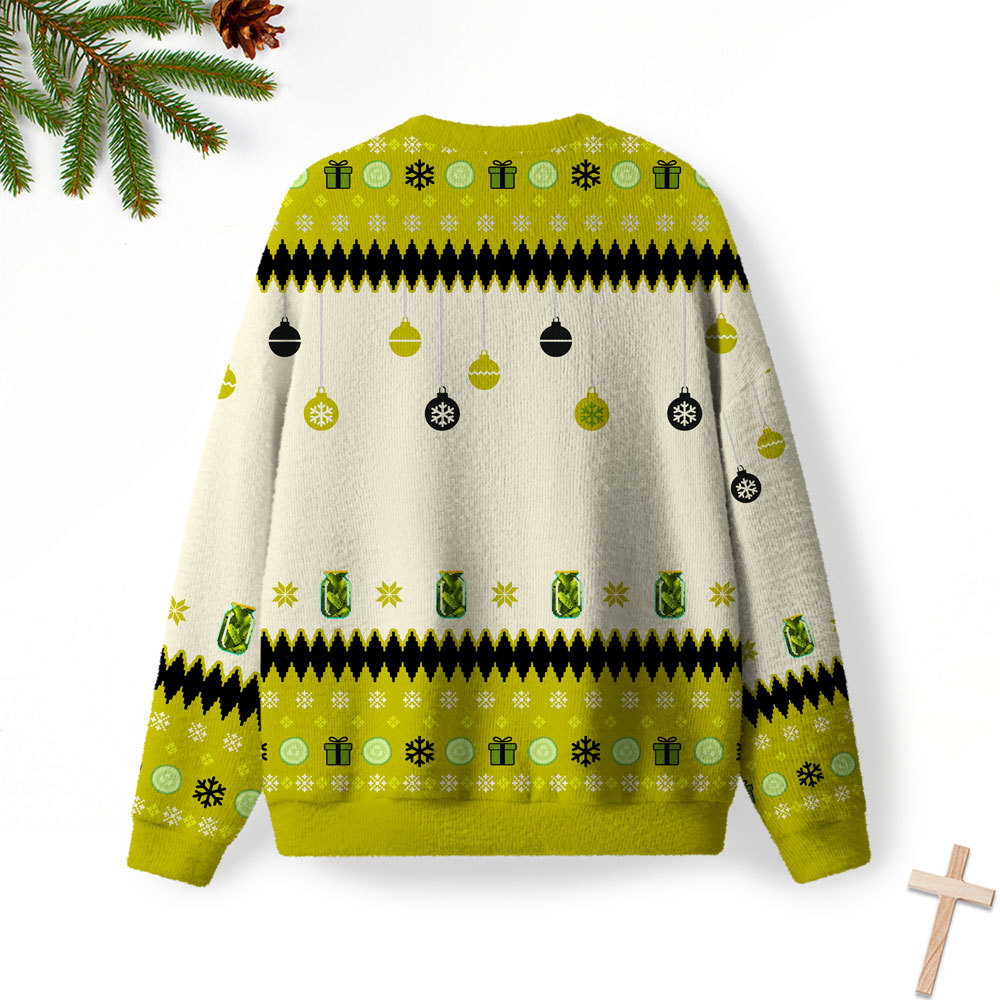 Pickles And Jesus Furry Christian Lightweight Sweater