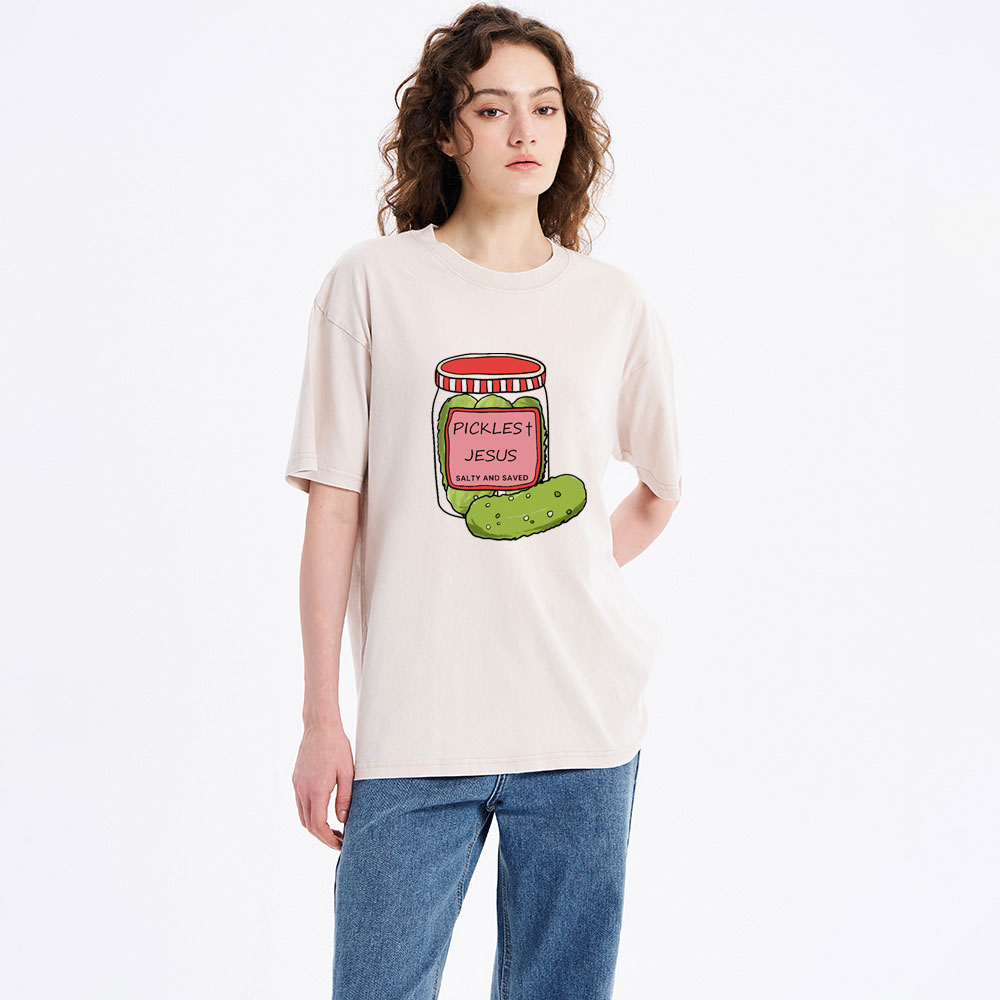 Pickles Jesus Christian Washed T-Shirt