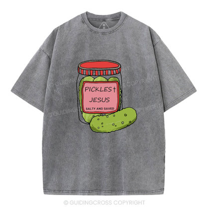 Pickles Jesus Christian Washed T-Shirt