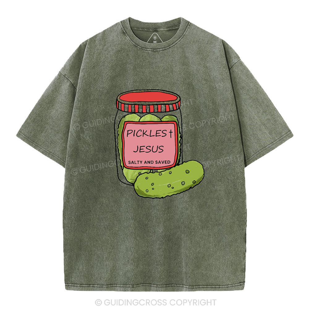 Pickles Jesus Christian Washed T-Shirt