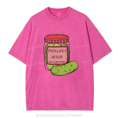 Pickles Jesus Christian Washed T-Shirt