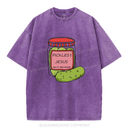 Pickles Jesus Christian Washed T-Shirt