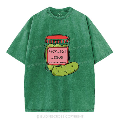 Pickles Jesus Christian Washed T-Shirt