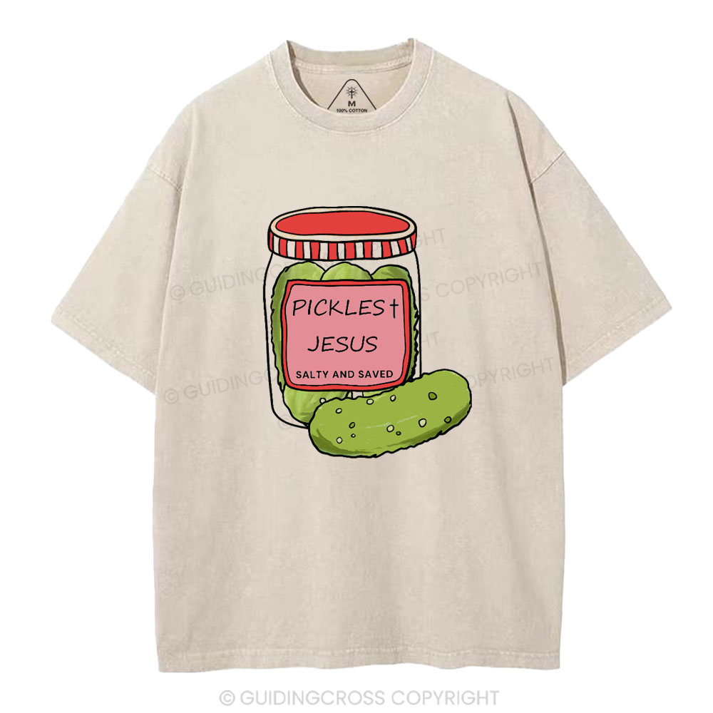 Pickles Jesus Christian Washed T-Shirt