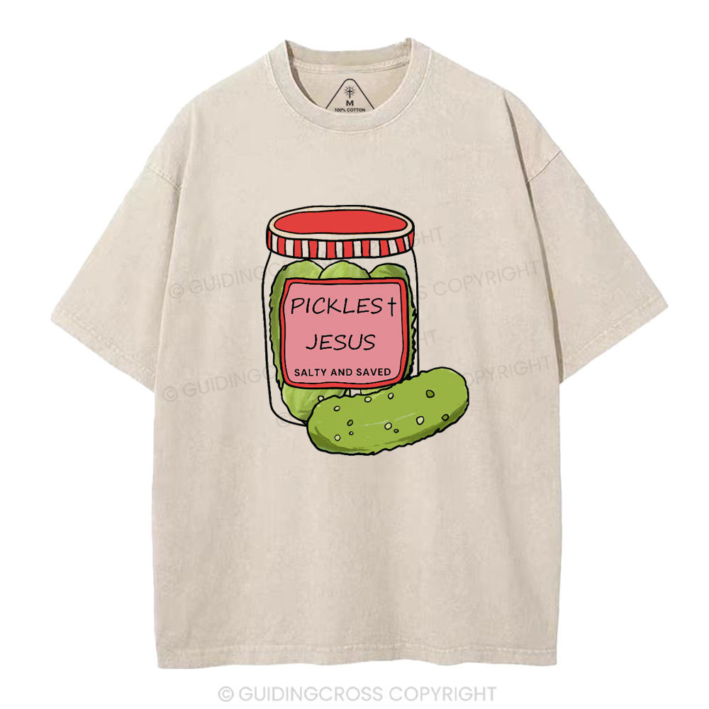 Pickles Jesus Christian Washed T-Shirt