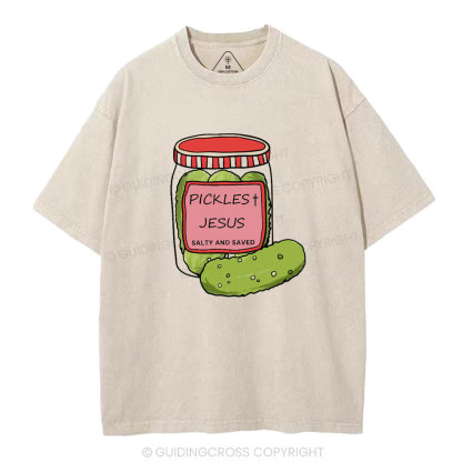 Pickles Jesus Christian Washed T-Shirt