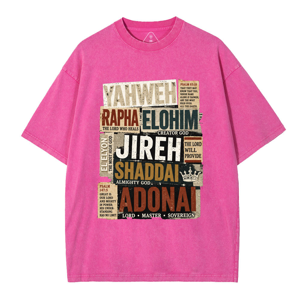 YAHWEH Christian Washed T-Shirt