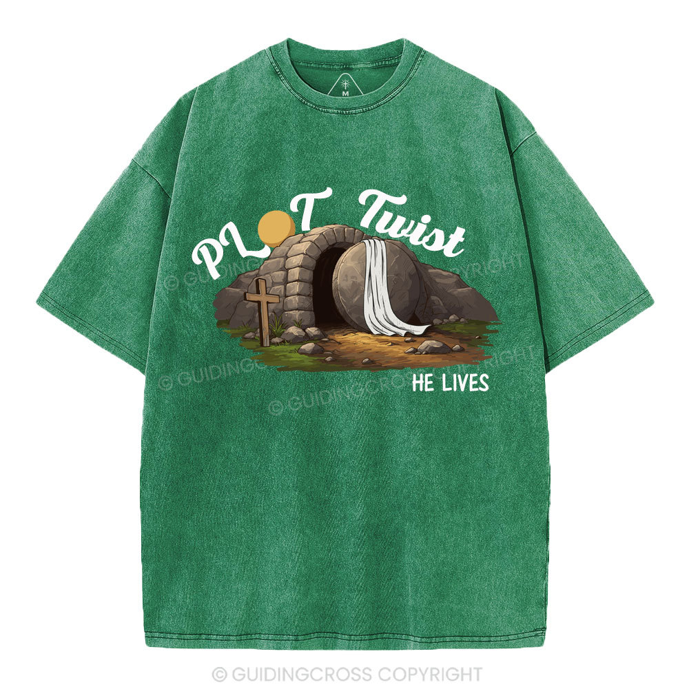 Plot Twist Christian Washed T-Shirt