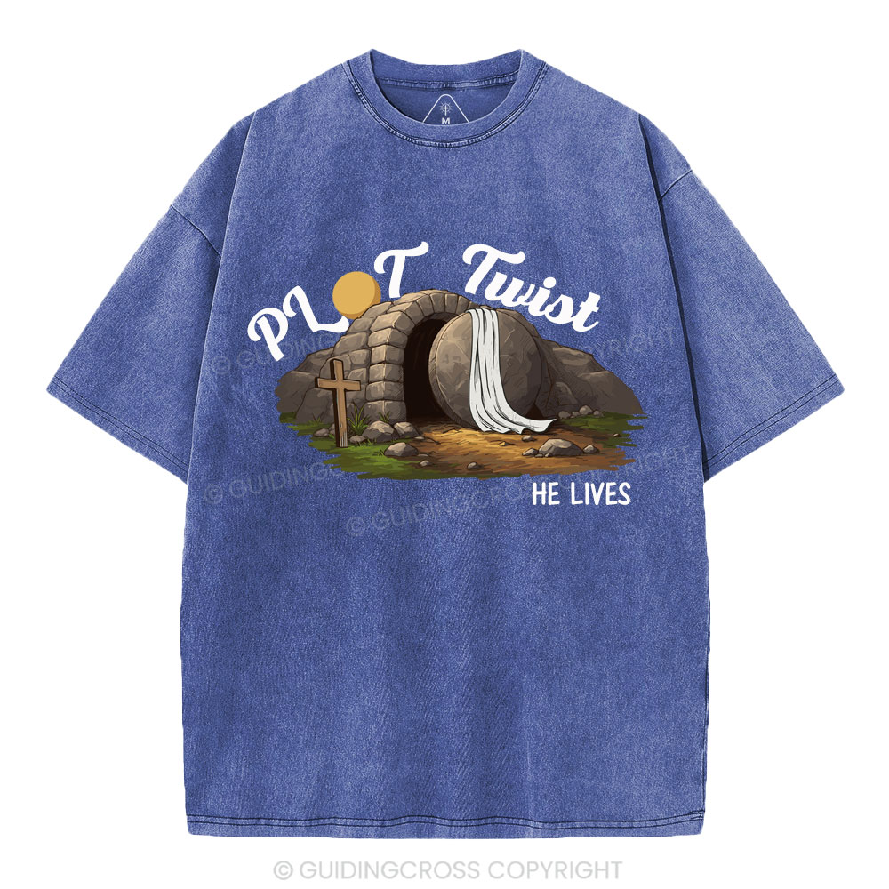 Plot Twist Christian Washed T-Shirt