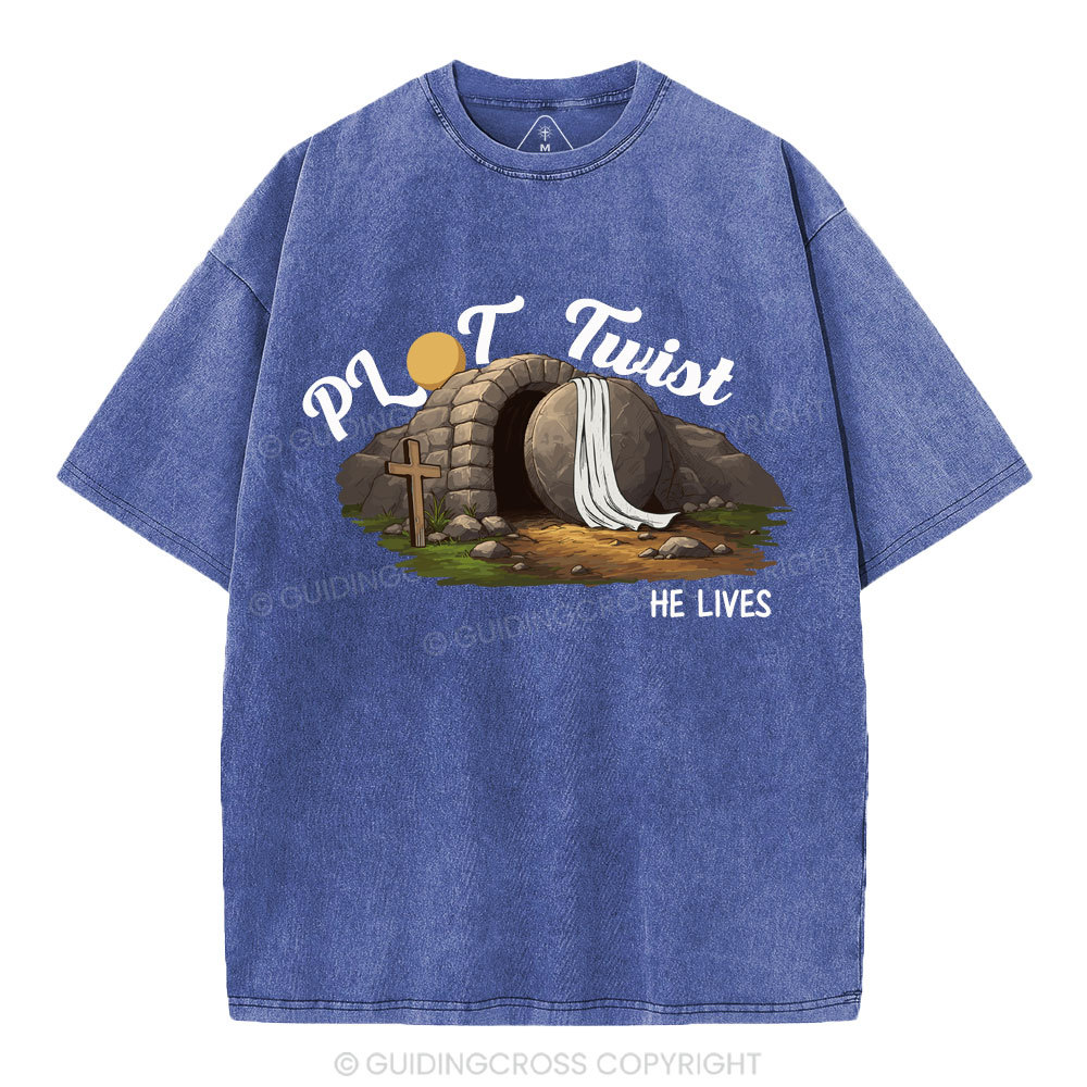 Plot Twist Christian Washed T-Shirt