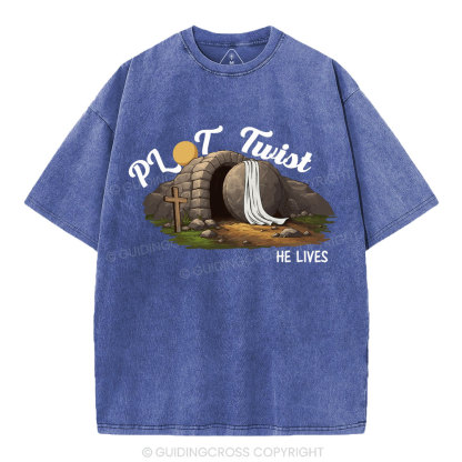 Plot Twist Christian Washed T-Shirt