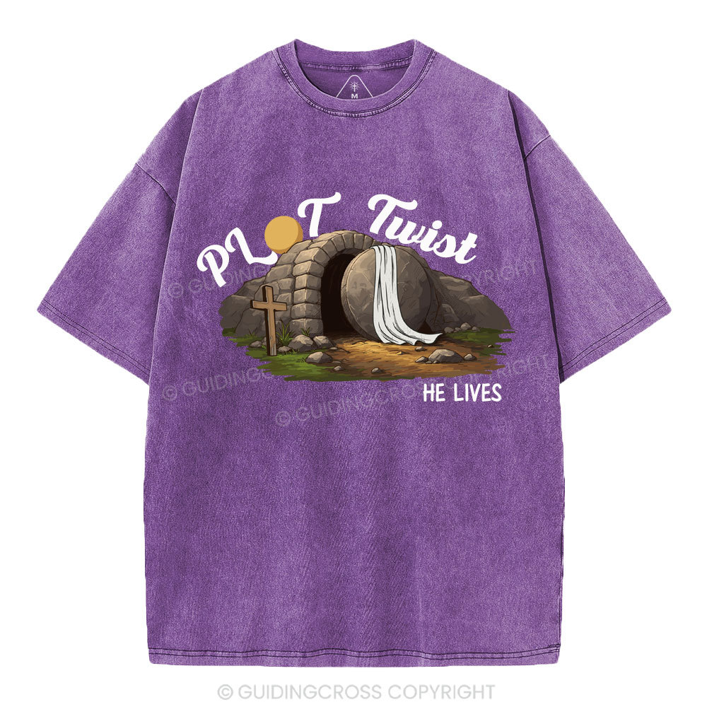 Plot Twist Christian Washed T-Shirt