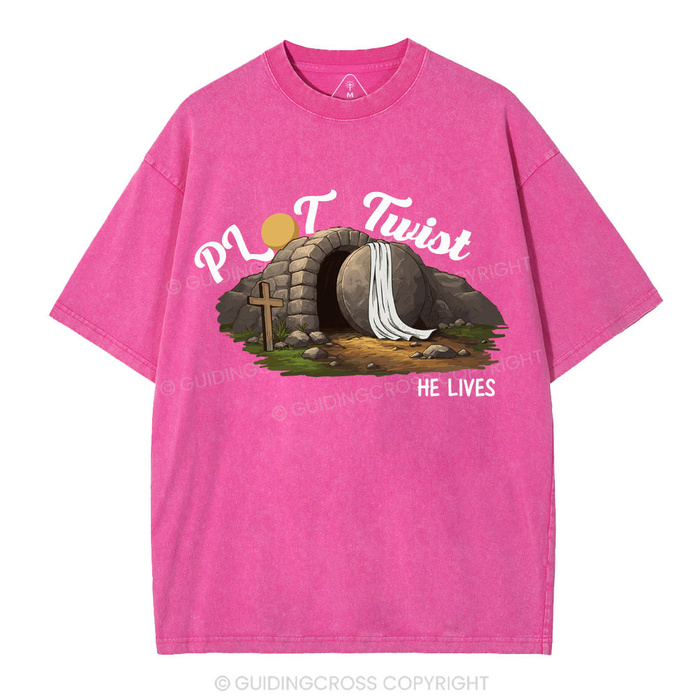 Plot Twist Christian Washed T-Shirt