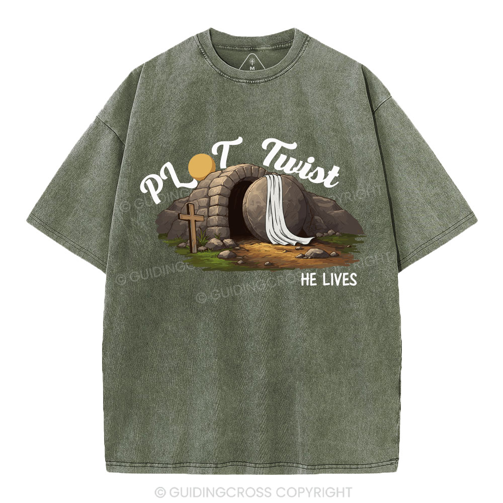 Plot Twist Christian Washed T-Shirt