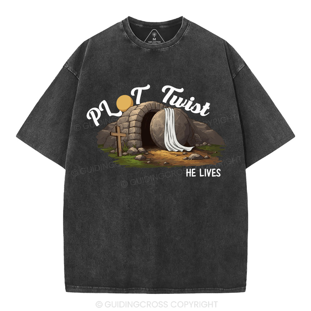 Plot Twist Christian Washed T-Shirt