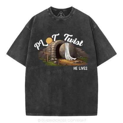 Plot Twist Christian Washed T-Shirt