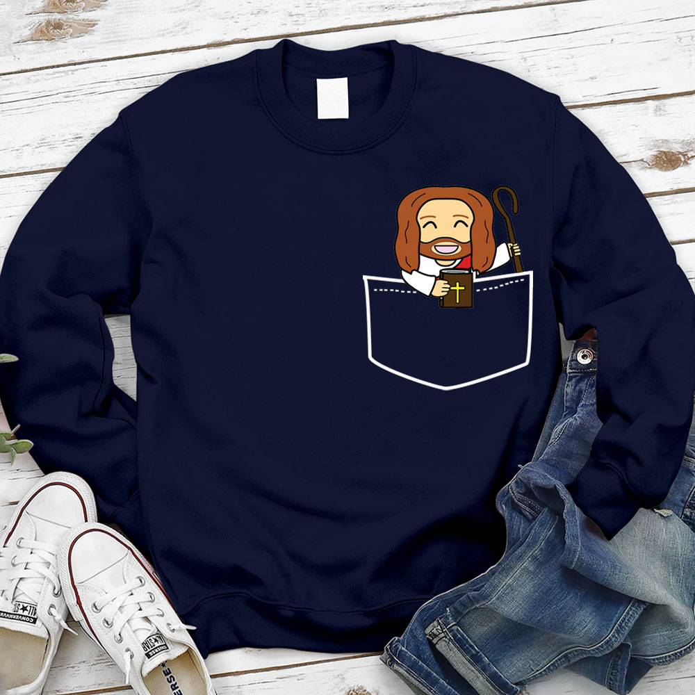 Pocket Jesus Christian Sweatshirt