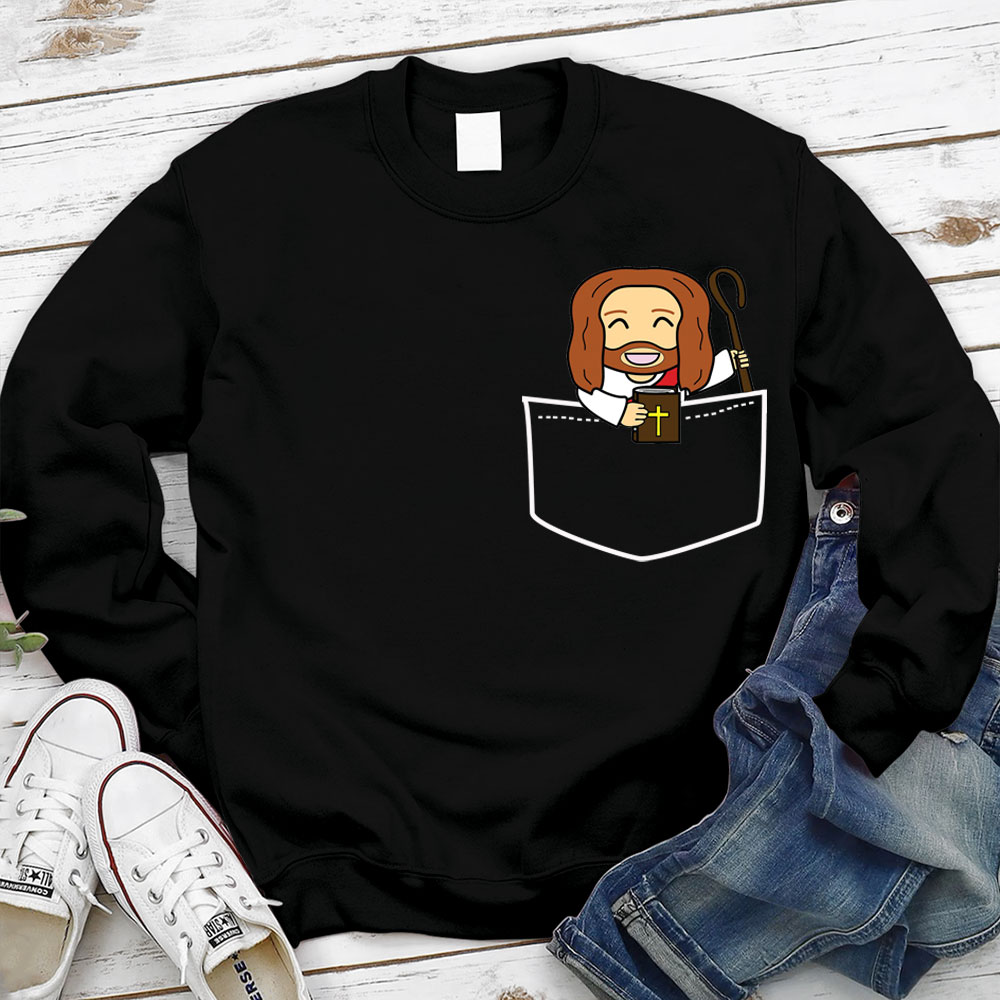 Pocket Jesus Christian Sweatshirt