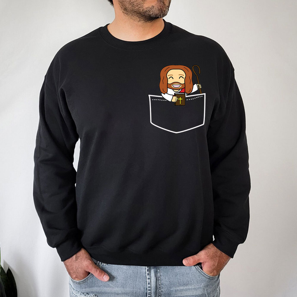 Pocket Jesus Christian Sweatshirt