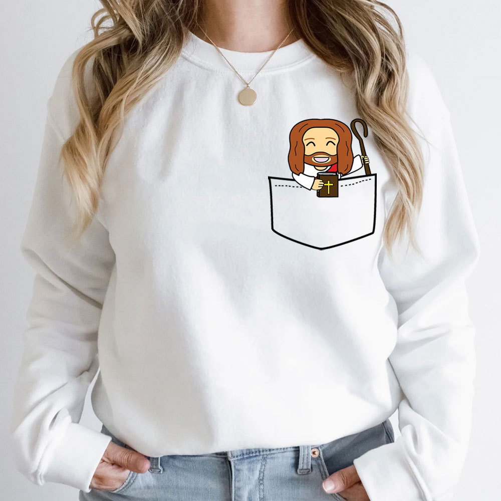 Pocket Jesus Christian Sweatshirt