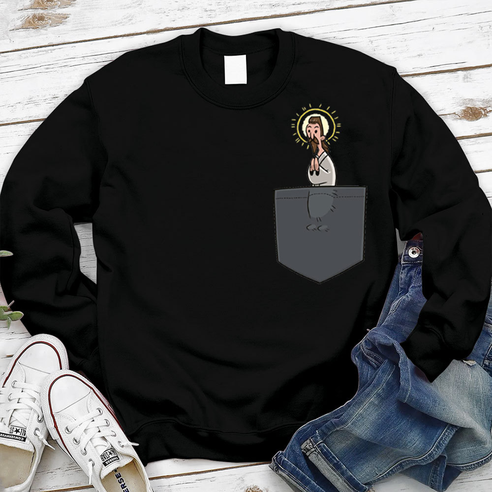 Pocket Jesus Christian Sweatshirt