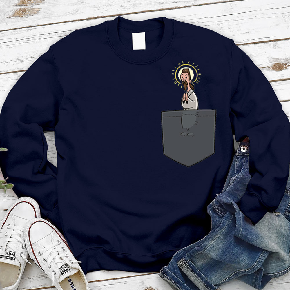 Pocket Jesus Christian Sweatshirt