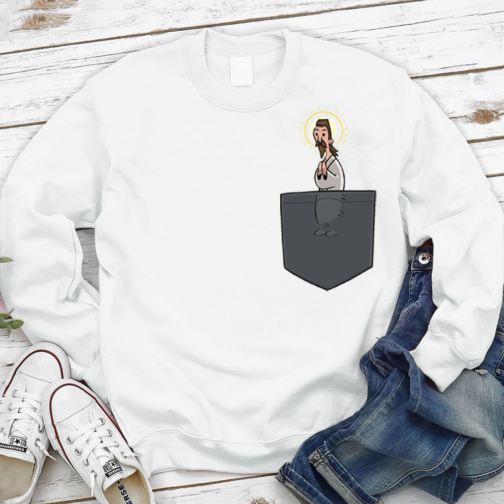 Pocket Jesus Christian Sweatshirt