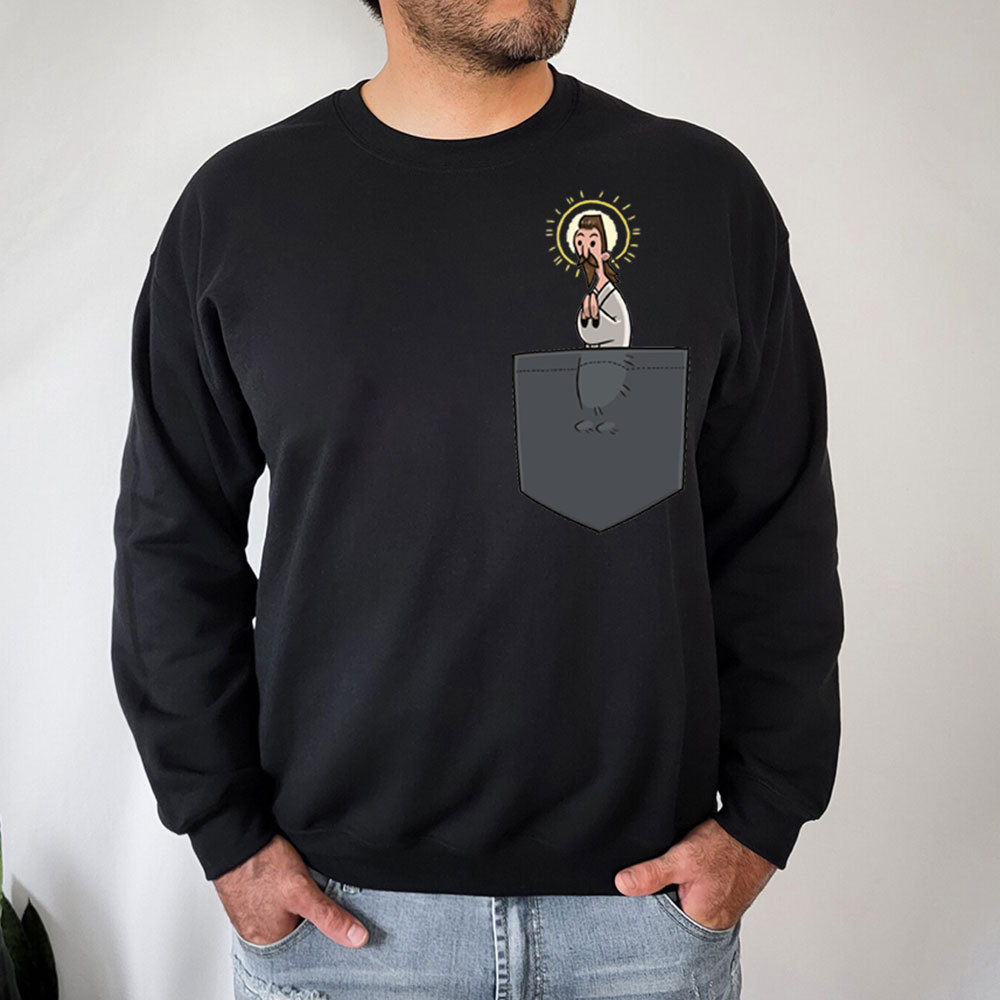 Pocket Jesus Christian Sweatshirt