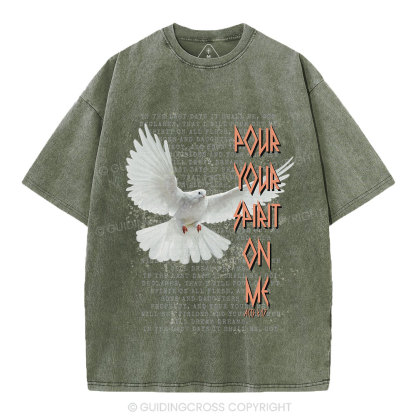Pour Your Spirit On Me Christian Washed T-Shirt
