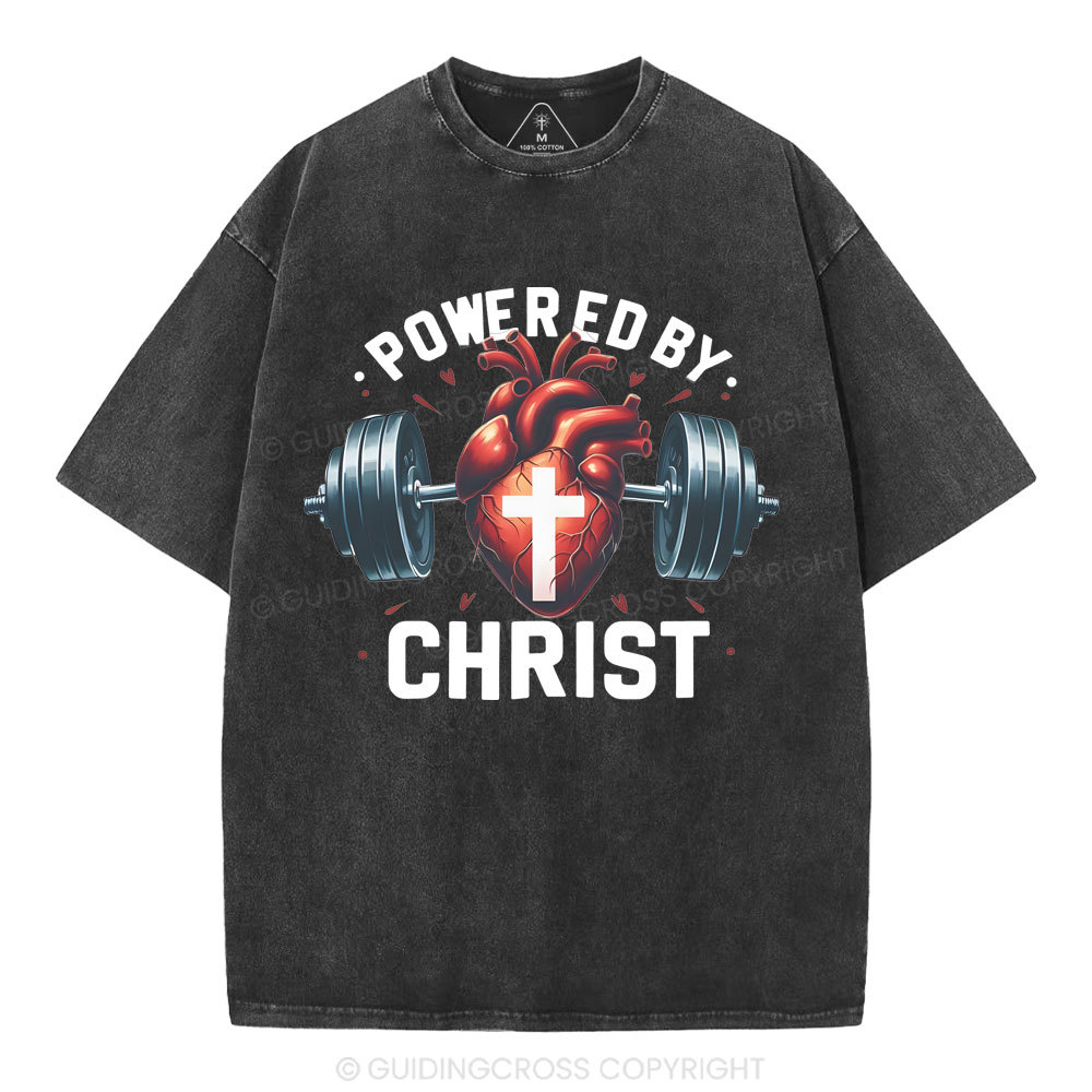 Powered By Chrsit Christian Washed T-Shirt
