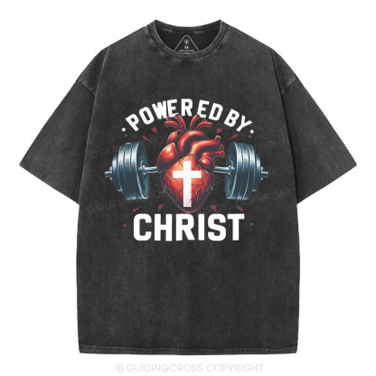 Powered By Chrsit Christian Washed T-Shirt