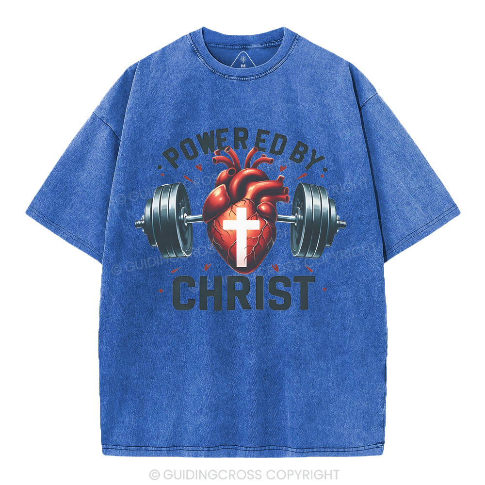 Powered By Chrsit Christian Washed T-Shirt