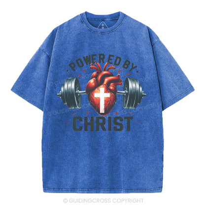 Powered By Chrsit Christian Washed T-Shirt