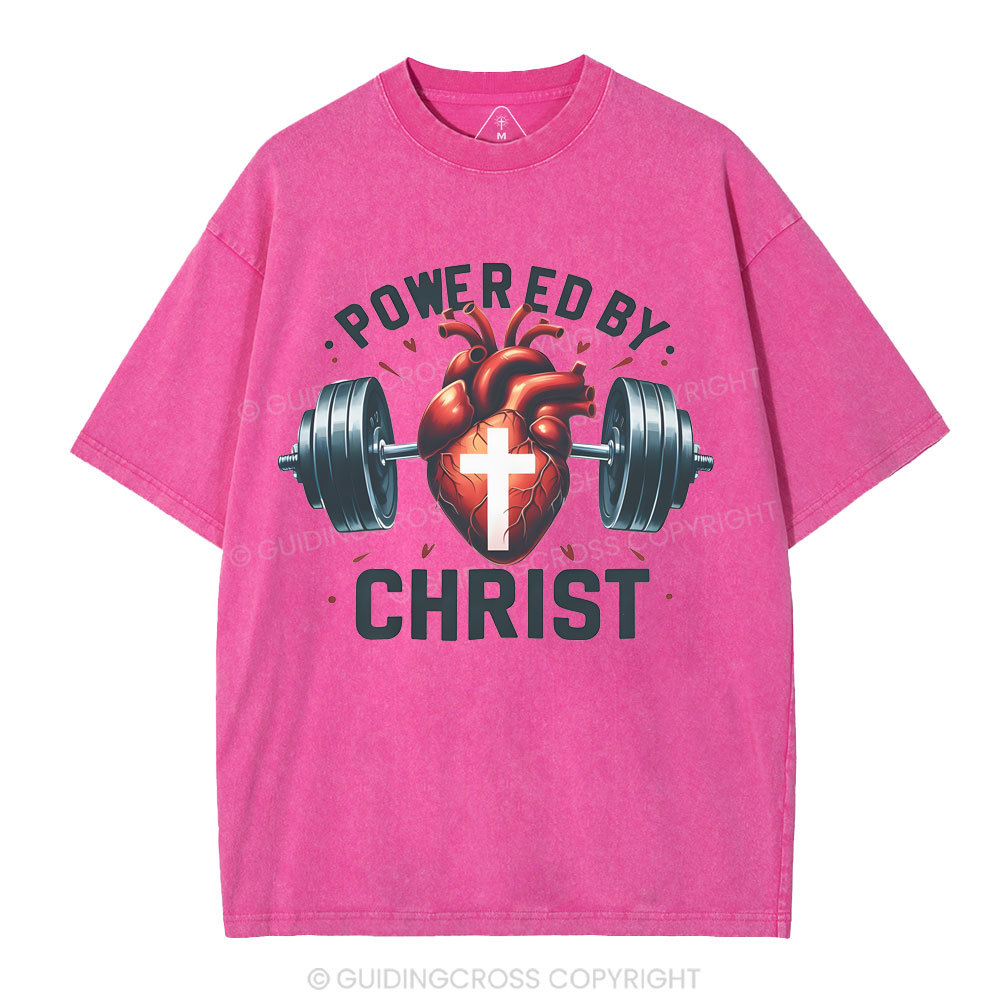 Powered By Chrsit Christian Washed T-Shirt