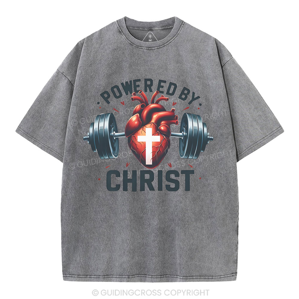 Powered By Chrsit Christian Washed T-Shirt