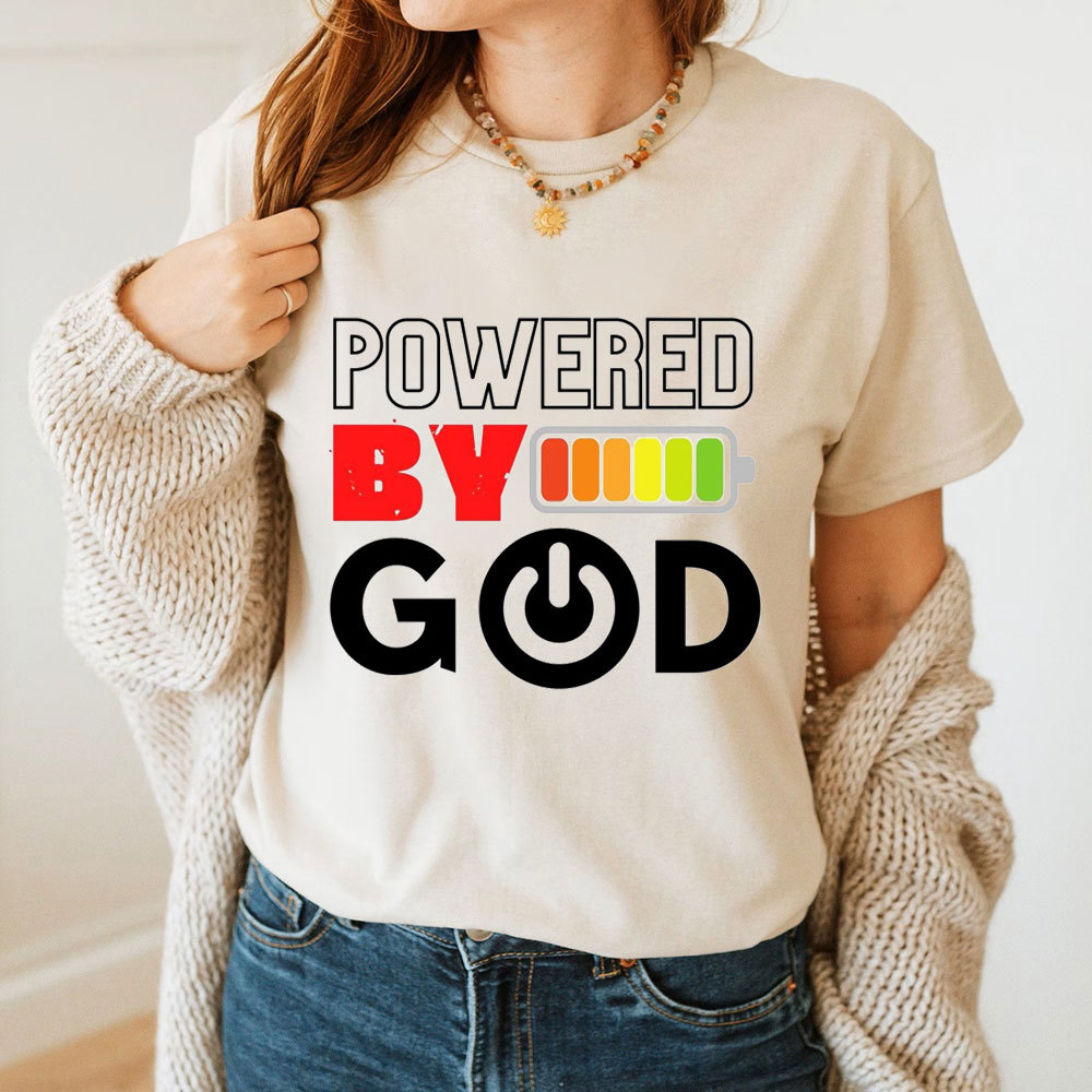 Powered By God Christian T-Shirt