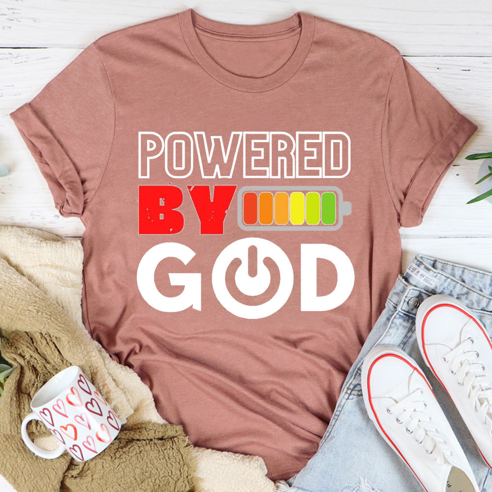 Powered By God Christian T-Shirt