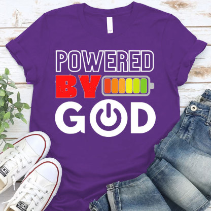 Powered By God Christian T-Shirt