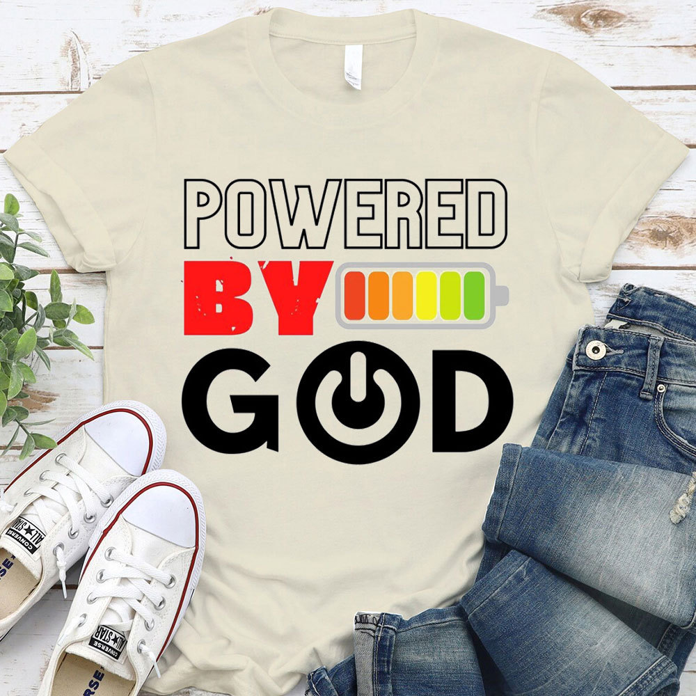 Powered By God Christian T-Shirt