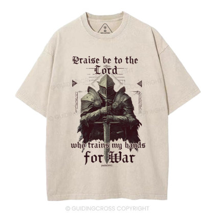 Praise Be To The Lord Christian Washed T-Shirt