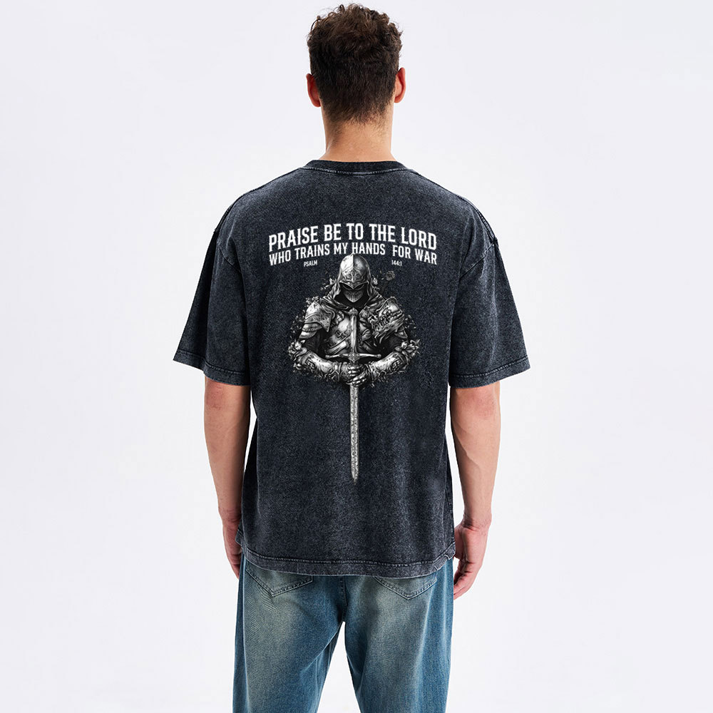 Praise Be To The Lord Christian Washed T-Shirt