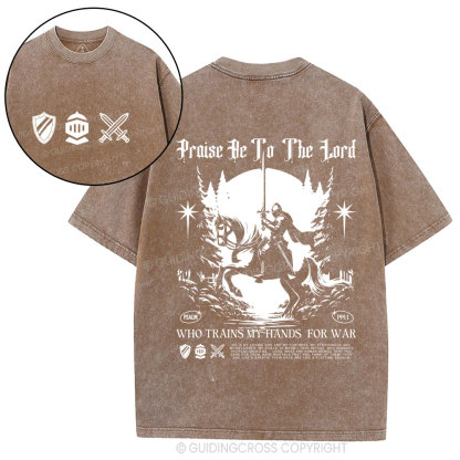 Praise Be To The Lord  Christian Washed T-Shirt