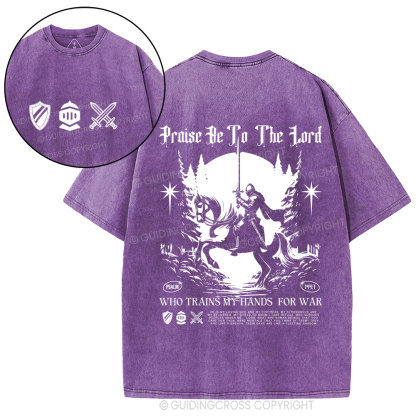 Praise Be To The Lord  Christian Washed T-Shirt
