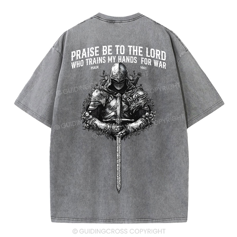 Praise Be To The Lord Christian Washed T-Shirt