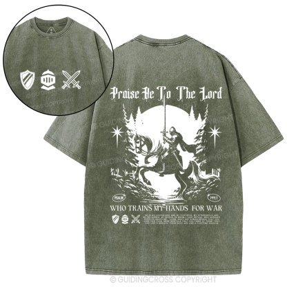 Praise Be To The Lord  Christian Washed T-Shirt