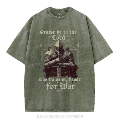 Praise Be To The Lord Christian Washed T-Shirt