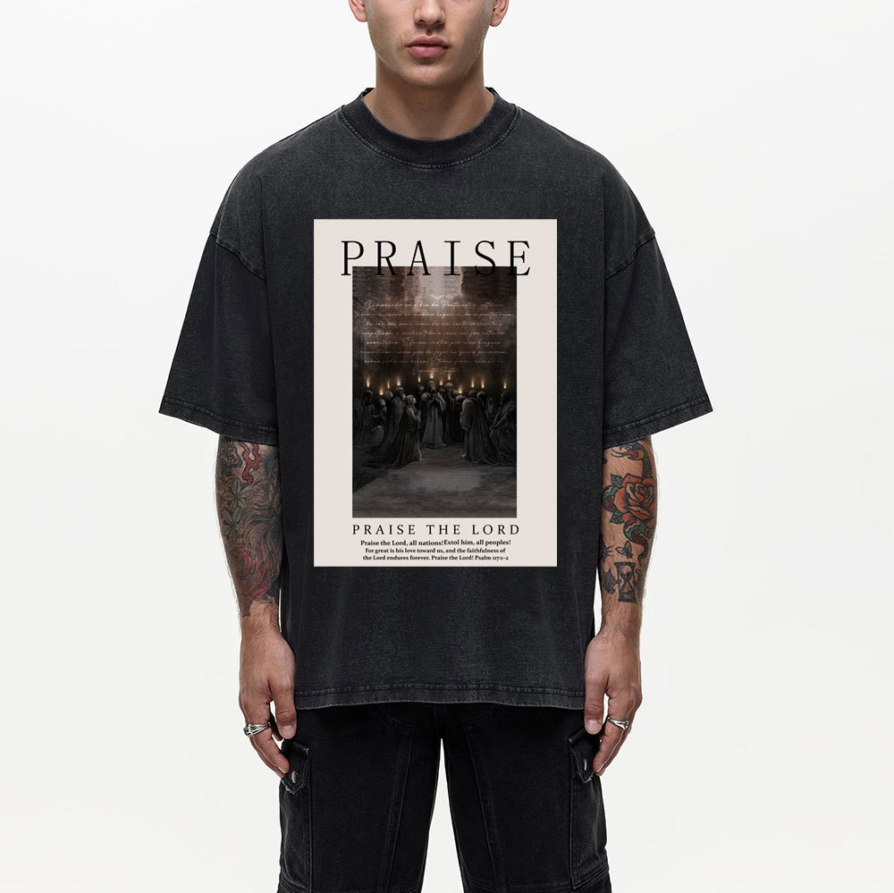Praise Christian Washed T-Shirt