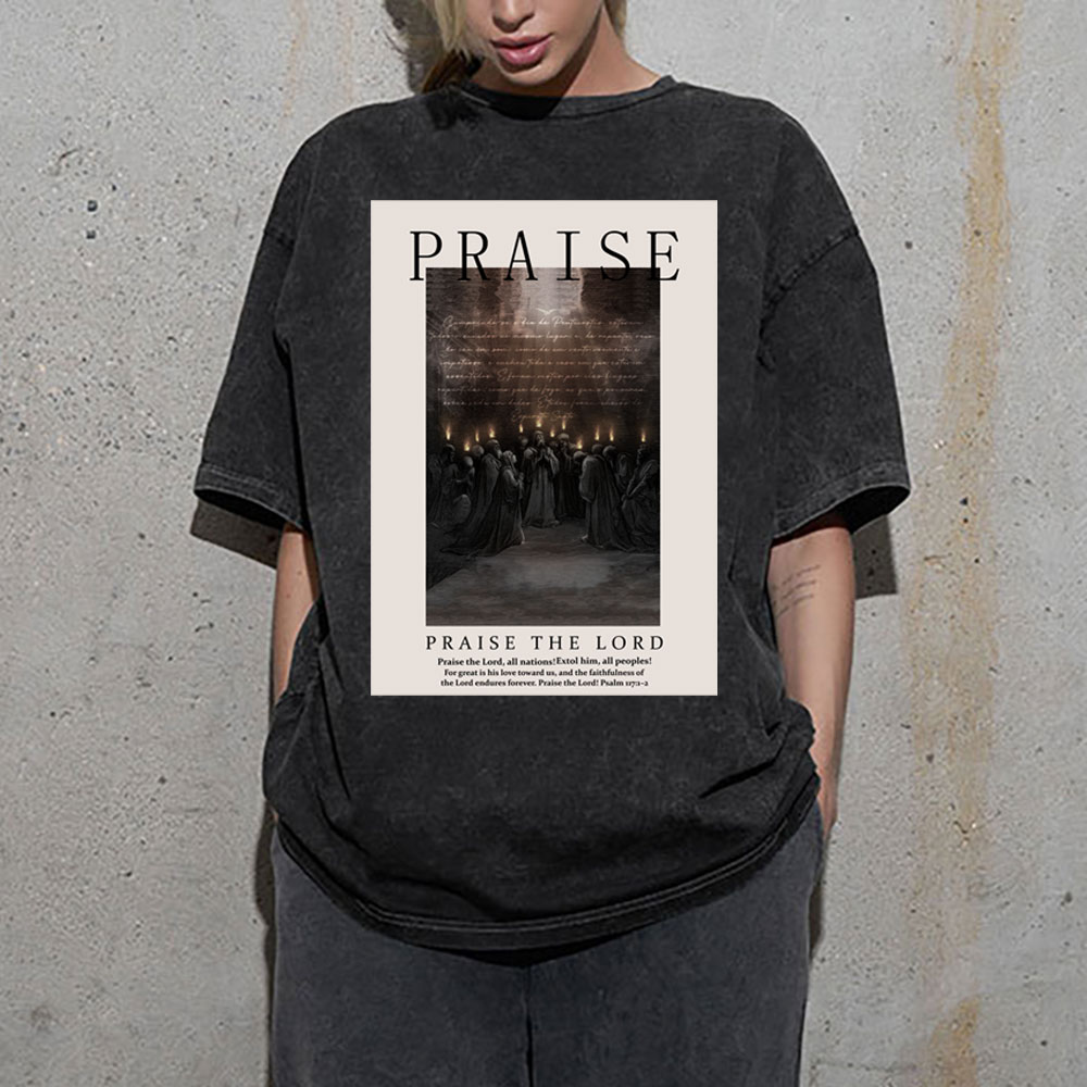 Praise Christian Washed T-Shirt