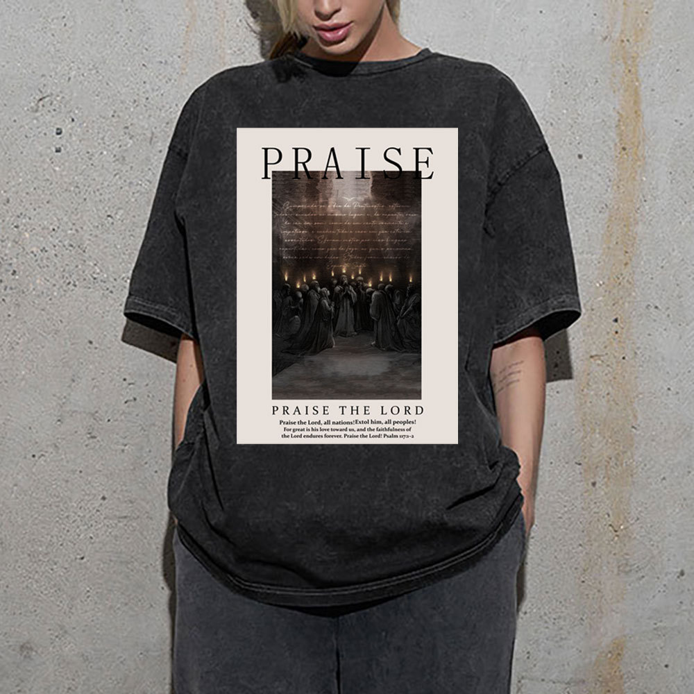 Praise Christian Washed T-Shirt