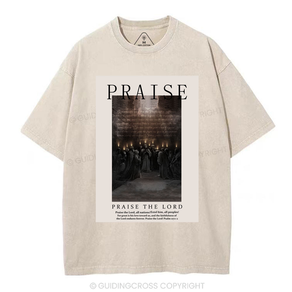 Praise Christian Washed T-Shirt